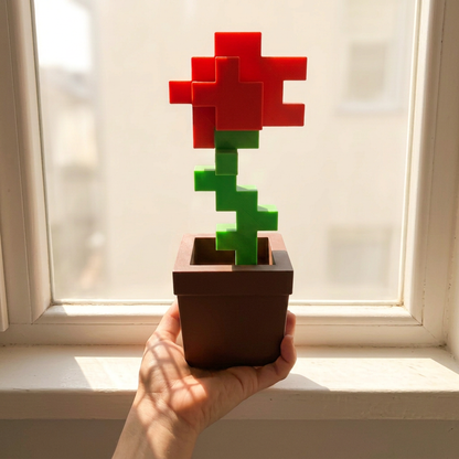 Pixel Bloom Rose