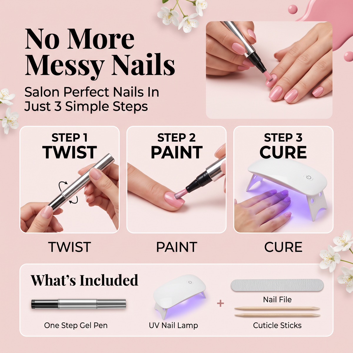 How the Pocket Salon Kit works, twist paint cure, whats included