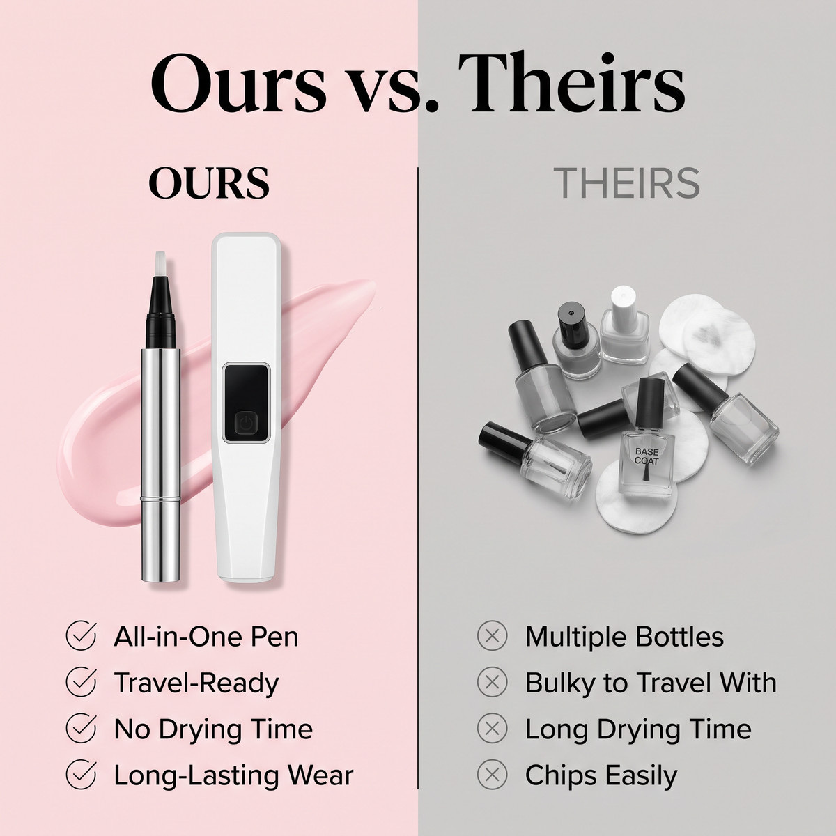 Pocket Salon Kit compared to separate polish bottles